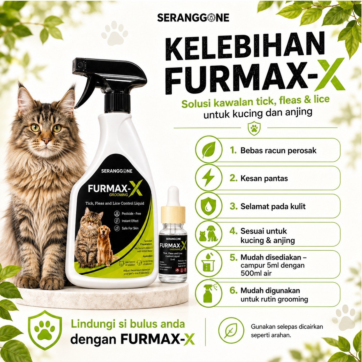 Kelebihan spray kutu kucing