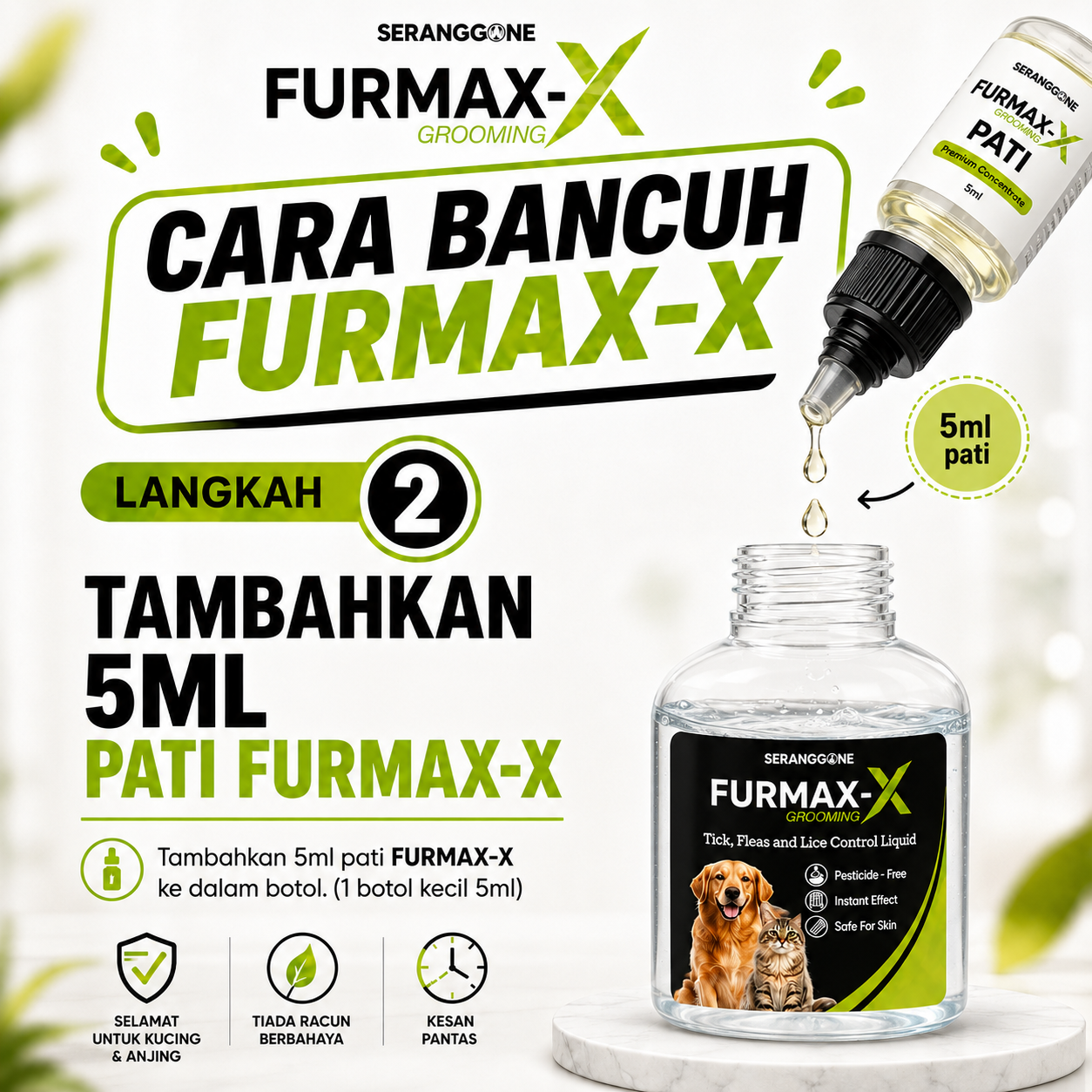 Cara guna spray kutu kucing