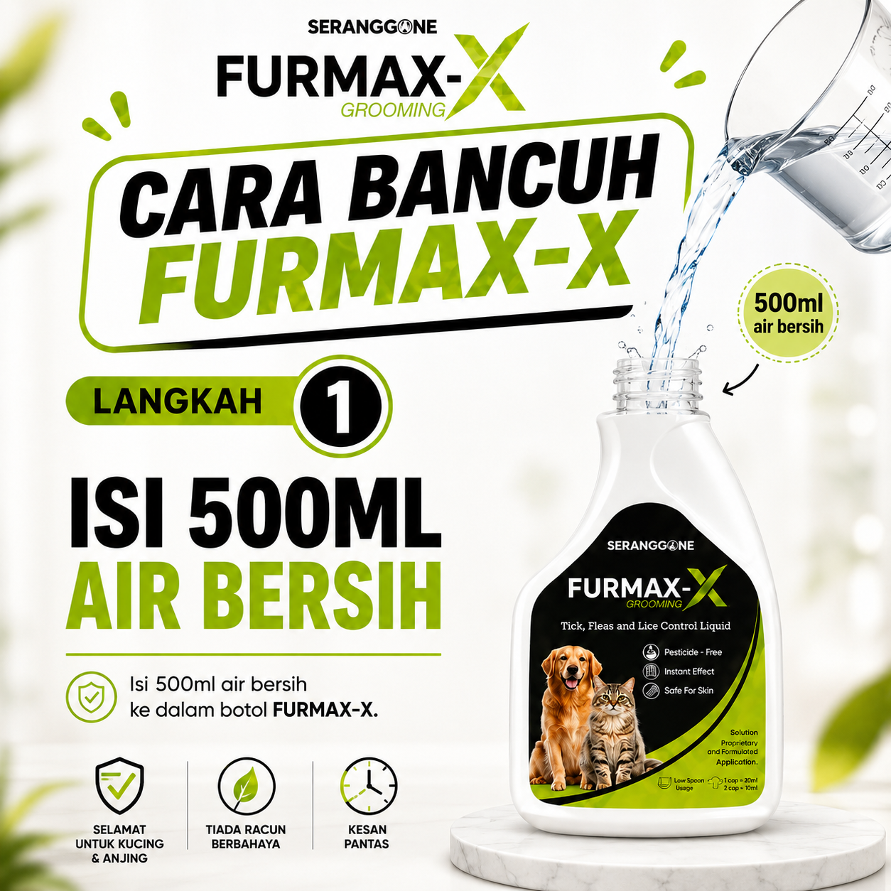 Cara guna spray kutu kucing