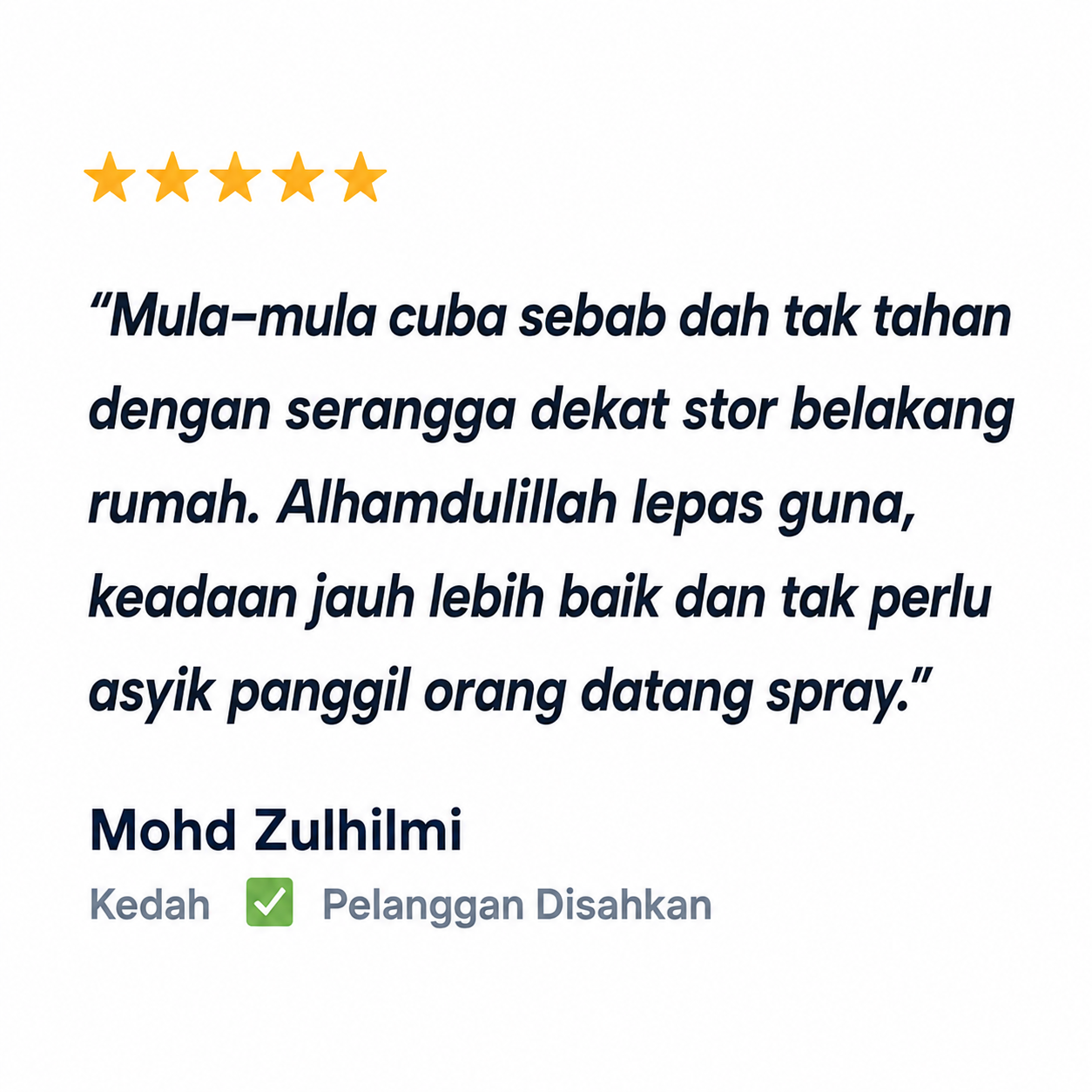 Testimoni pelanggan 5