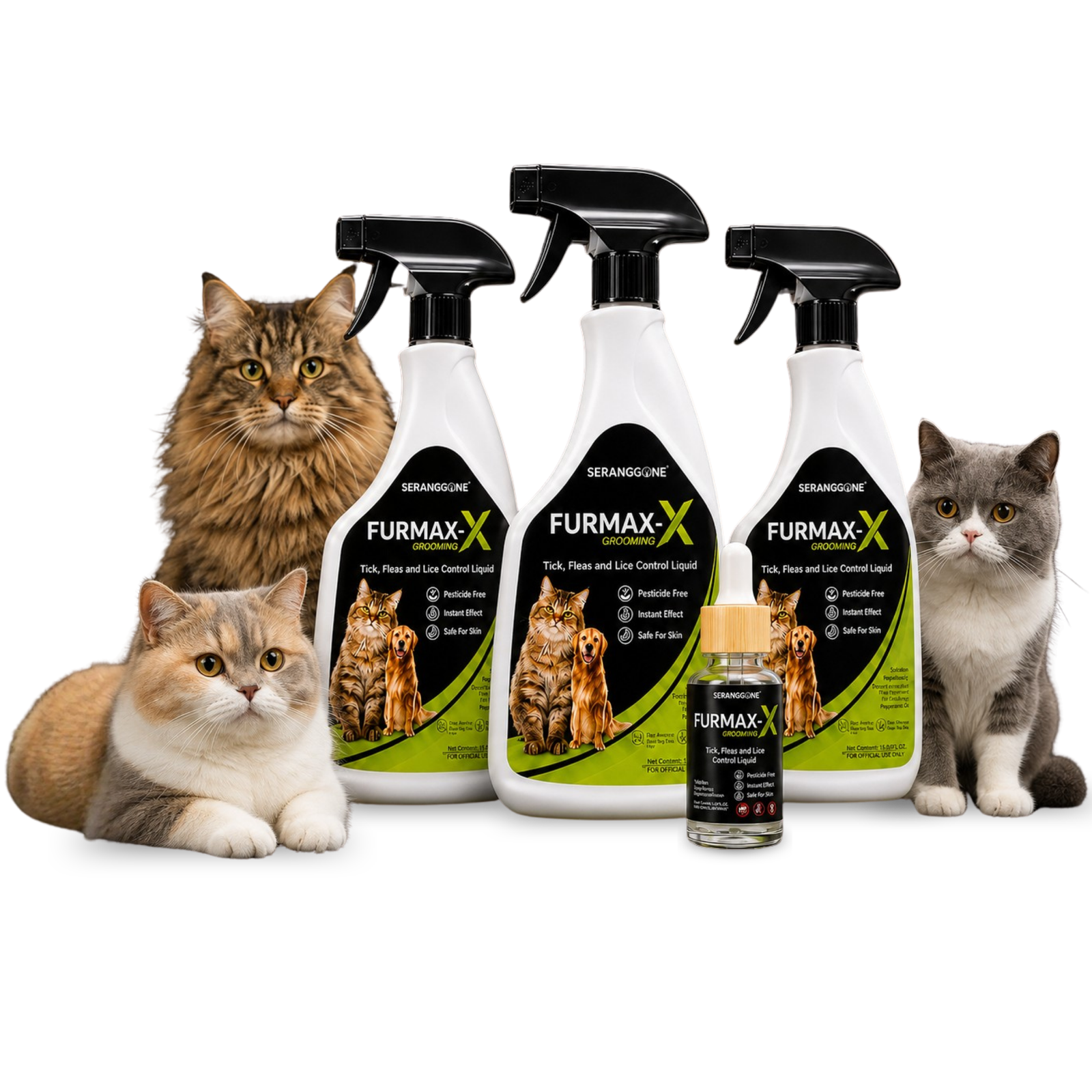 Spray kutu kucing berkuasa tinggi
